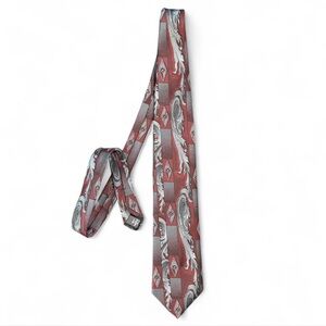 Red and Gray Men's Tie